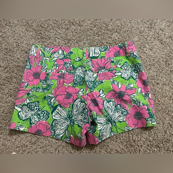LILLY PULITZER The Callahan Shorts Bloomin' Cacoonin' Print Pink Green Floral 6 - Picture 9 of 9